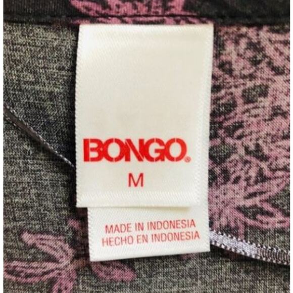 Bongo Light Purple Gray Black Fringe Kimono Medium - Picture 3 of 3